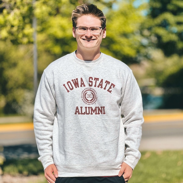 Gear Alumni Seal Gray Crewneck